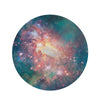 Green Cosmic Space Galaxy Round Rug-grizzshop