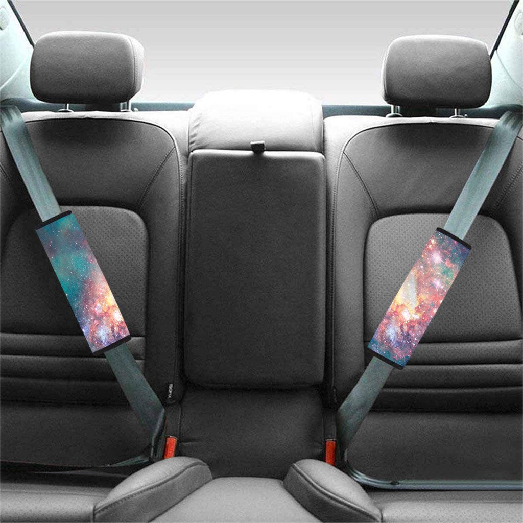 Green Cosmic Space Galaxy Seat Belt Cover-grizzshop