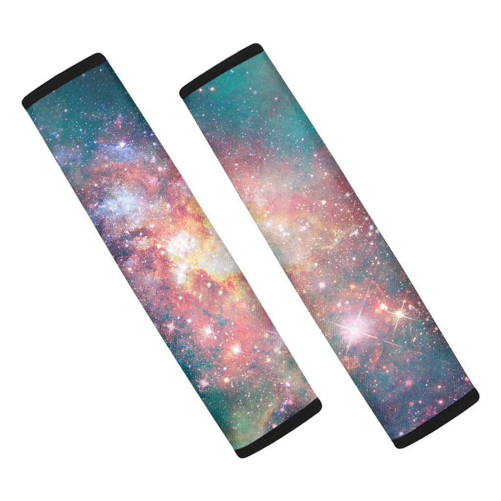 Green Cosmic Space Galaxy Seat Belt Cover-grizzshop