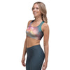 Green Cosmic Space Galaxy Sports Bra-grizzshop