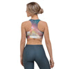 Green Cosmic Space Galaxy Sports Bra-grizzshop