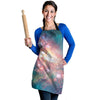 Green Cosmic Space Galaxy Women's Apron-grizzshop