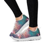 Green Cosmic Space Galaxy Women's Sneakers-grizzshop