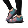 Green Cosmic Space Galaxy Women's Sneakers-grizzshop