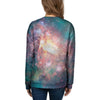 Green Cosmic Space Galaxy Women's Sweatshirt-grizzshop