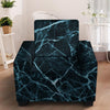 Green Cracked Marble Armchair Cover-grizzshop