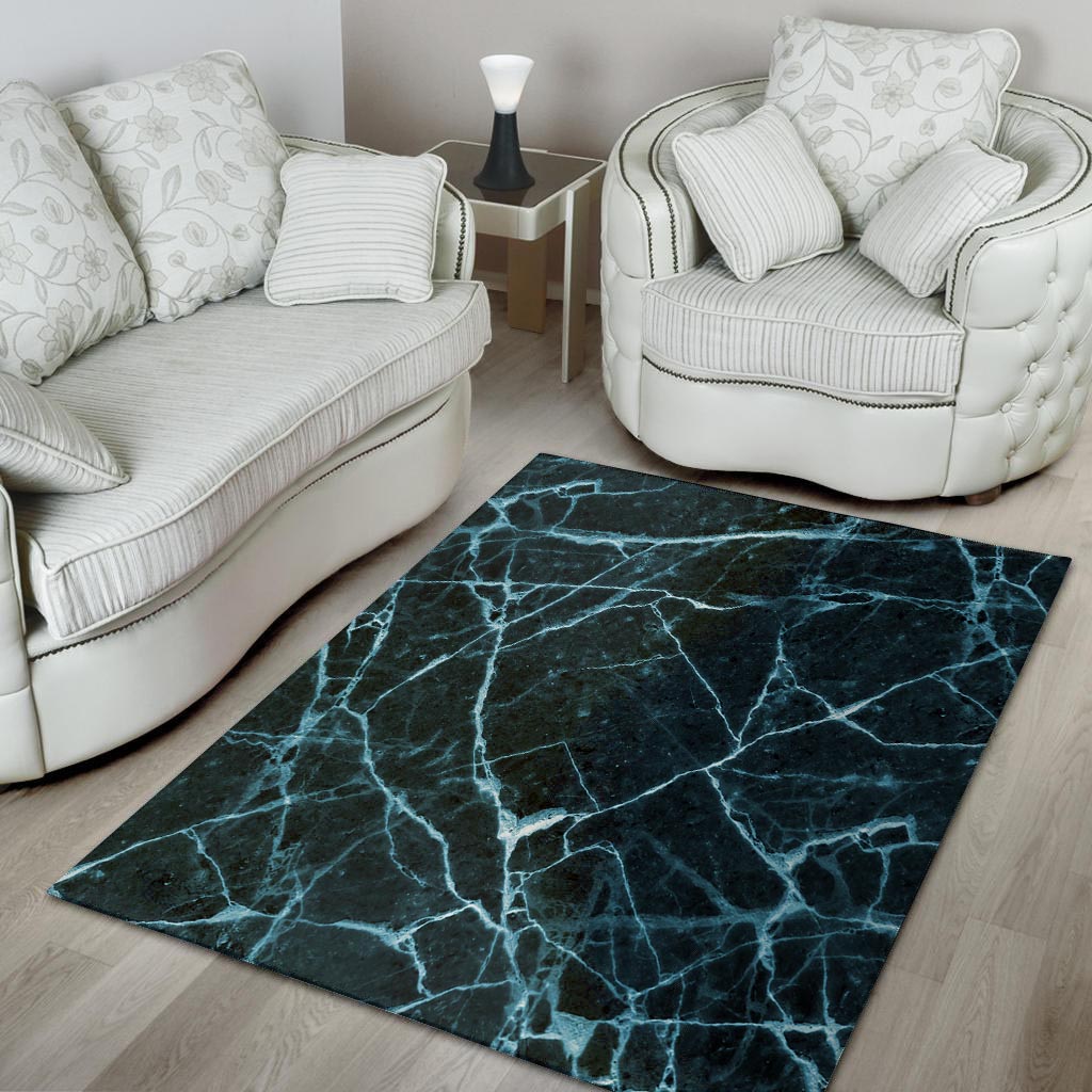 Green Cracked Marble Floor Mat-grizzshop