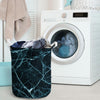 Green Cracked Marble Laundry Basket-grizzshop