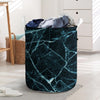 Green Cracked Marble Laundry Basket-grizzshop