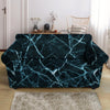 Green Cracked Marble Loveseat Cover-grizzshop