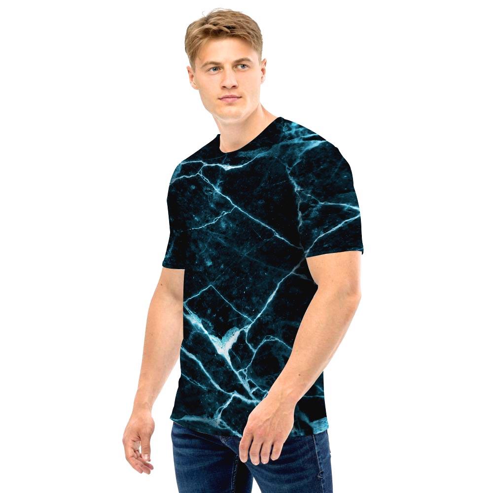 Green Cracked Marble Men T Shirt-grizzshop