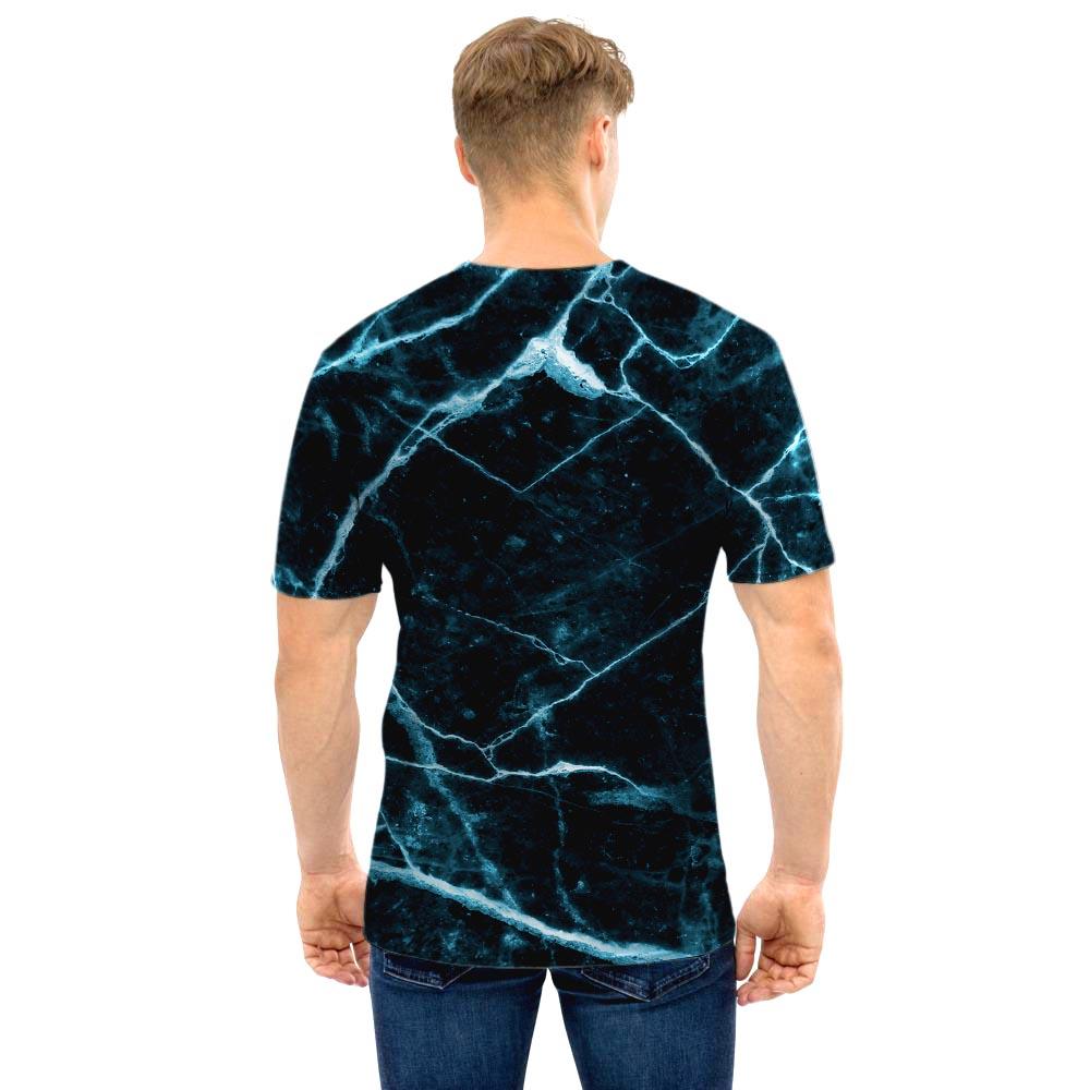 Green Cracked Marble Men T Shirt-grizzshop