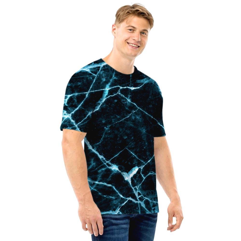 Green Cracked Marble Men T Shirt-grizzshop