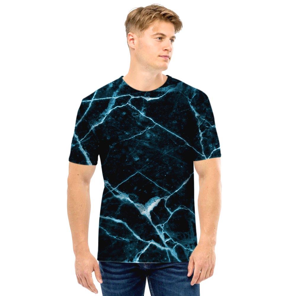 Green Cracked Marble Men T Shirt-grizzshop