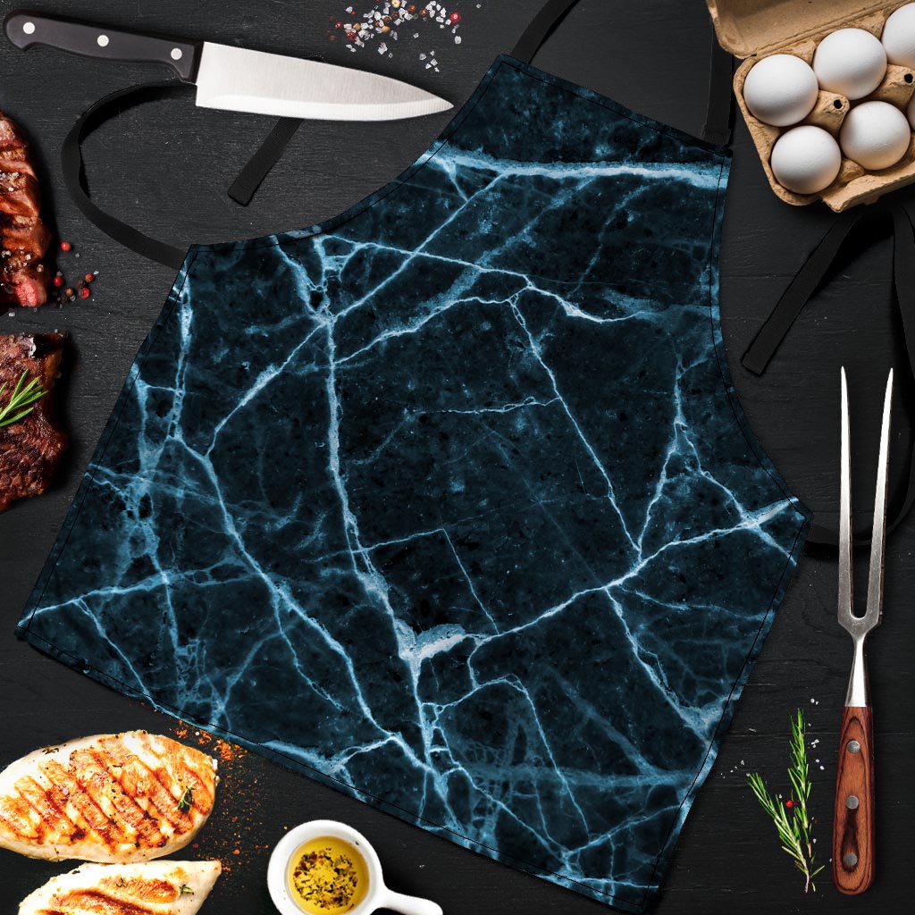 Green Cracked Marble Men's Apron-grizzshop