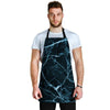 Green Cracked Marble Men's Apron-grizzshop