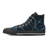 Green Cracked Marble Men's High Top Shoes-grizzshop