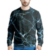 Green Cracked Marble Men's Sweatshirt-grizzshop