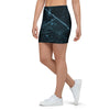 Green Cracked Marble Mini Skirt-grizzshop