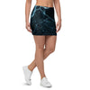 Green Cracked Marble Mini Skirt-grizzshop