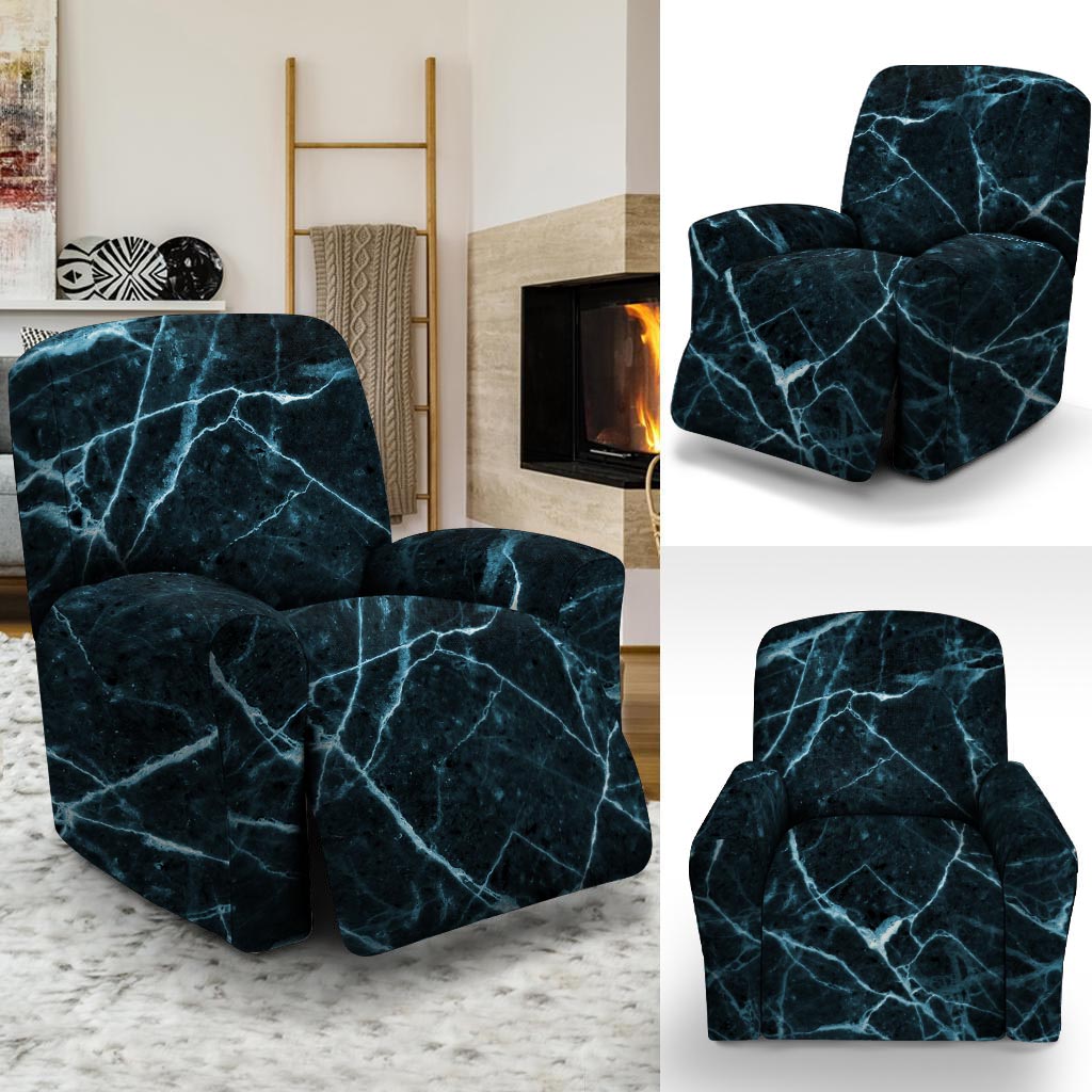 Green Cracked Marble Recliner Cover-grizzshop