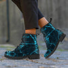 Green Cracked Marble Women's Boots-grizzshop