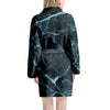 Green Cracked Marble Women's Robe-grizzshop