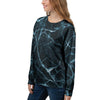 Green Cracked Marble Women's Sweatshirt-grizzshop