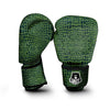 Green Crocodile Leather Skin Print Boxing Gloves-grizzshop