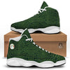 Green Crocodile Leather Skin Print White Basketball Shoes-grizzshop