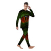 Green Dragon's Eye Print Men's Pajamas-grizzshop