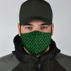 Green Egg Skin Dragon Pattern Print Face Mask-grizzshop