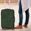 Green Egg Skin Dragon Pattern Print Luggage Cover Protector-grizzshop