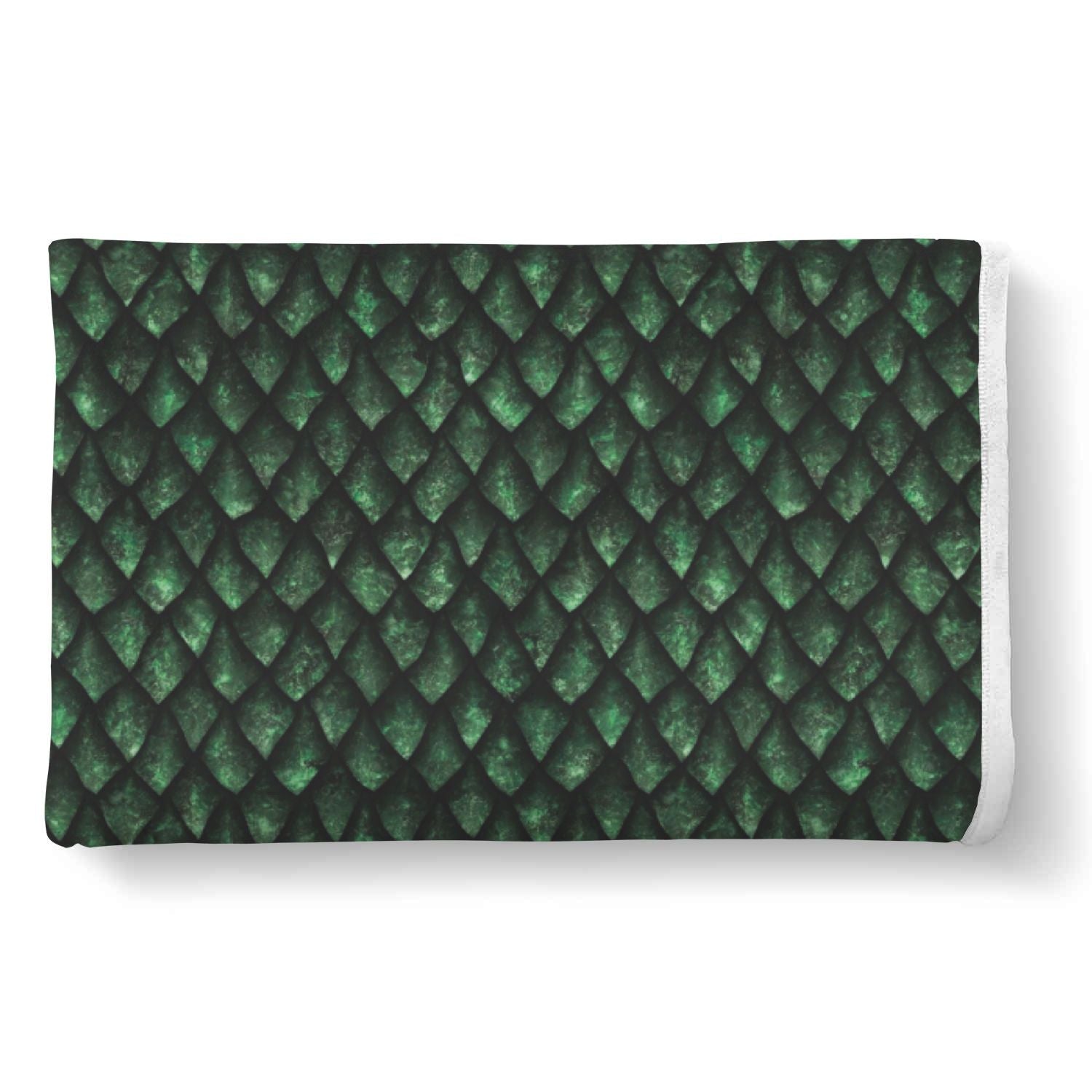 Green Egg Skin Dragon Pattern Print Throw Blanket-grizzshop
