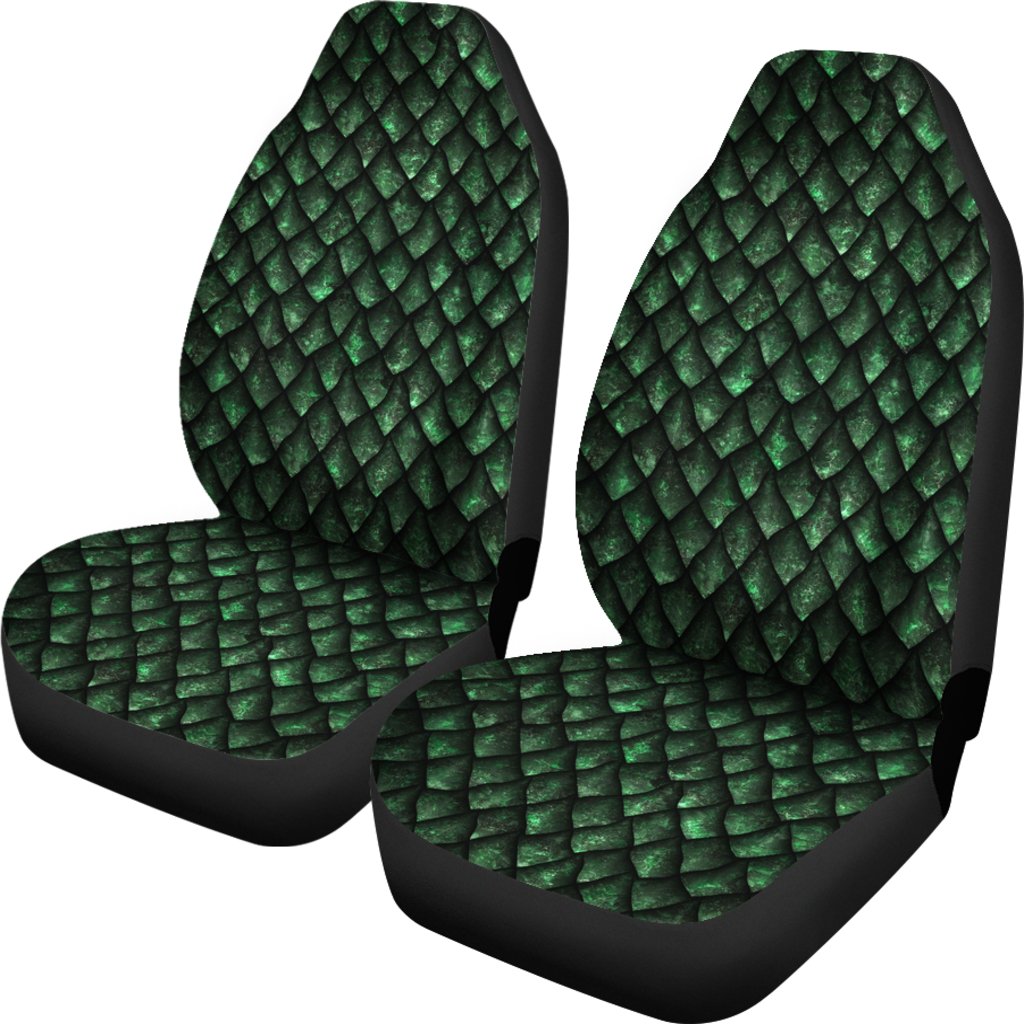 Green Egg Skin Dragon Pattern Print Universal Fit Car Seat Cover-grizzshop