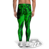 Green Energy Plasma Print Men's Leggings-grizzshop