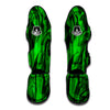 Green Energy Plasma Print Muay Thai Shin Guards-grizzshop