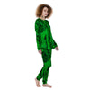 Green Energy Plasma Print Women's Pajamas-grizzshop