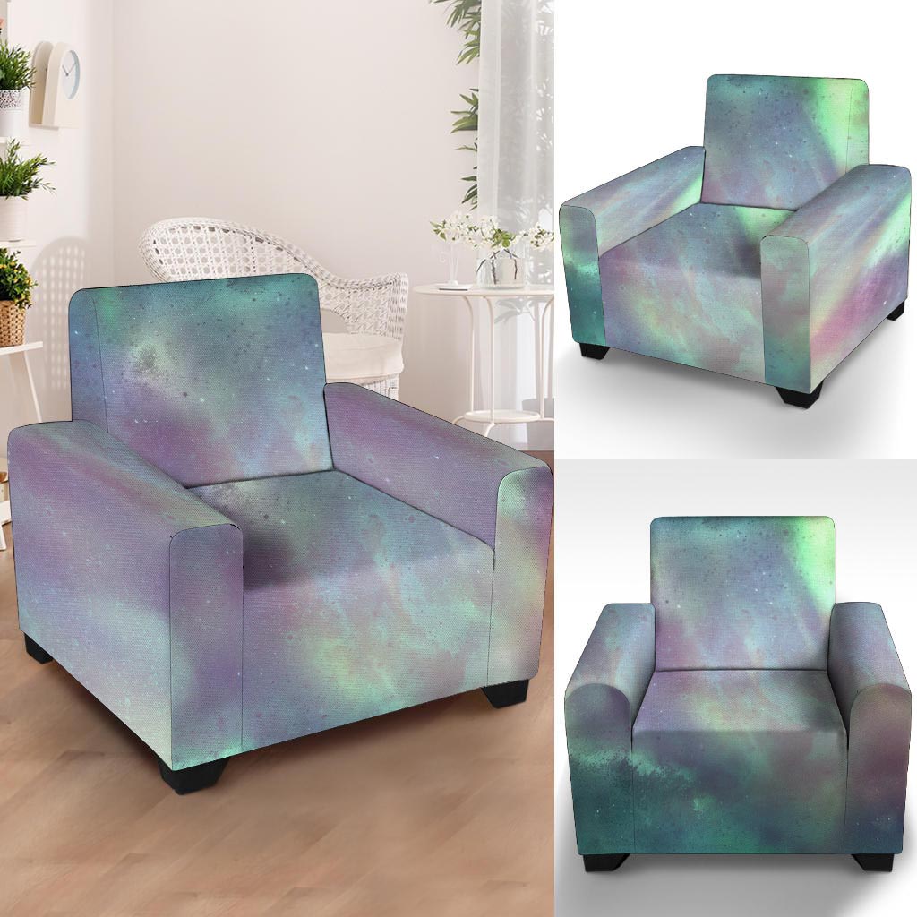 Green Galaxy Space Armchair Cover-grizzshop