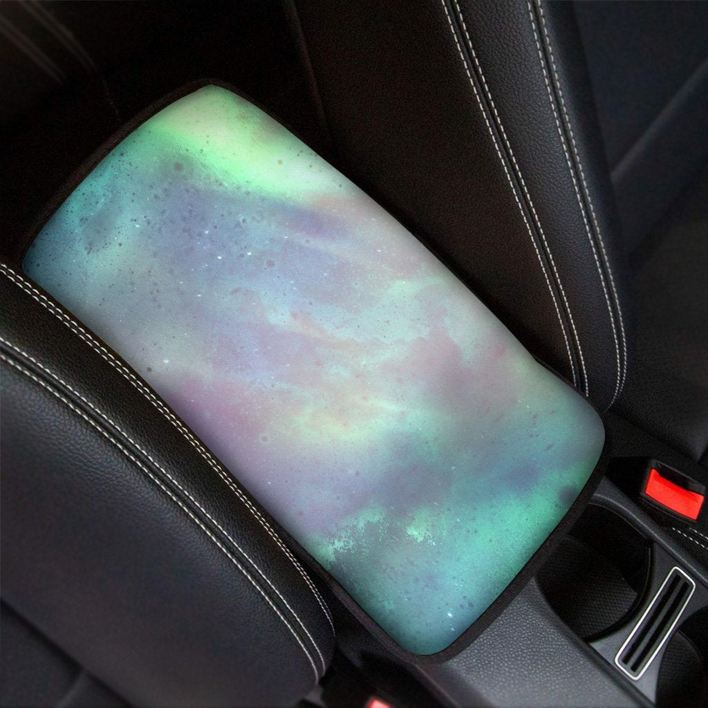 Green Galaxy Space Car Console Cover-grizzshop