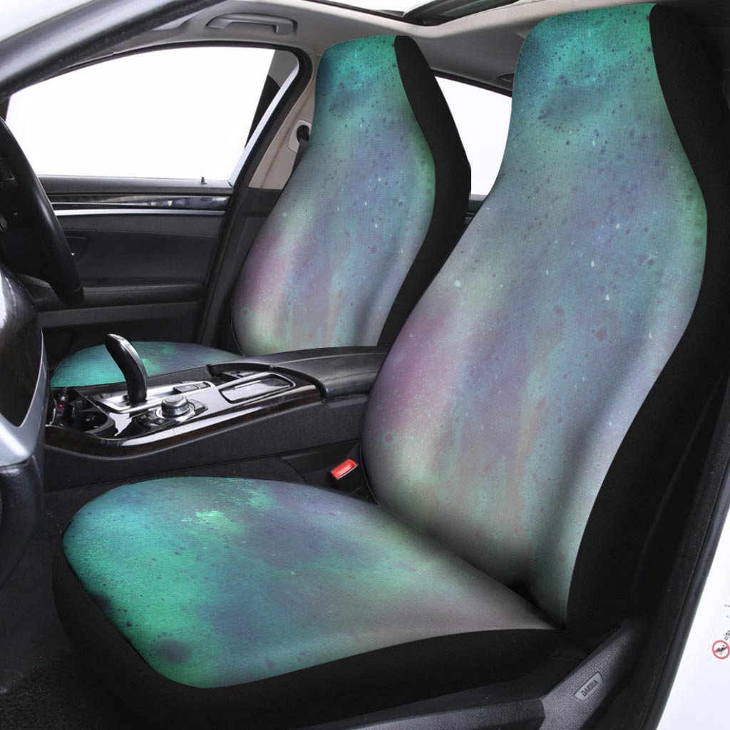 Green Galaxy Space Car Seat Covers-grizzshop