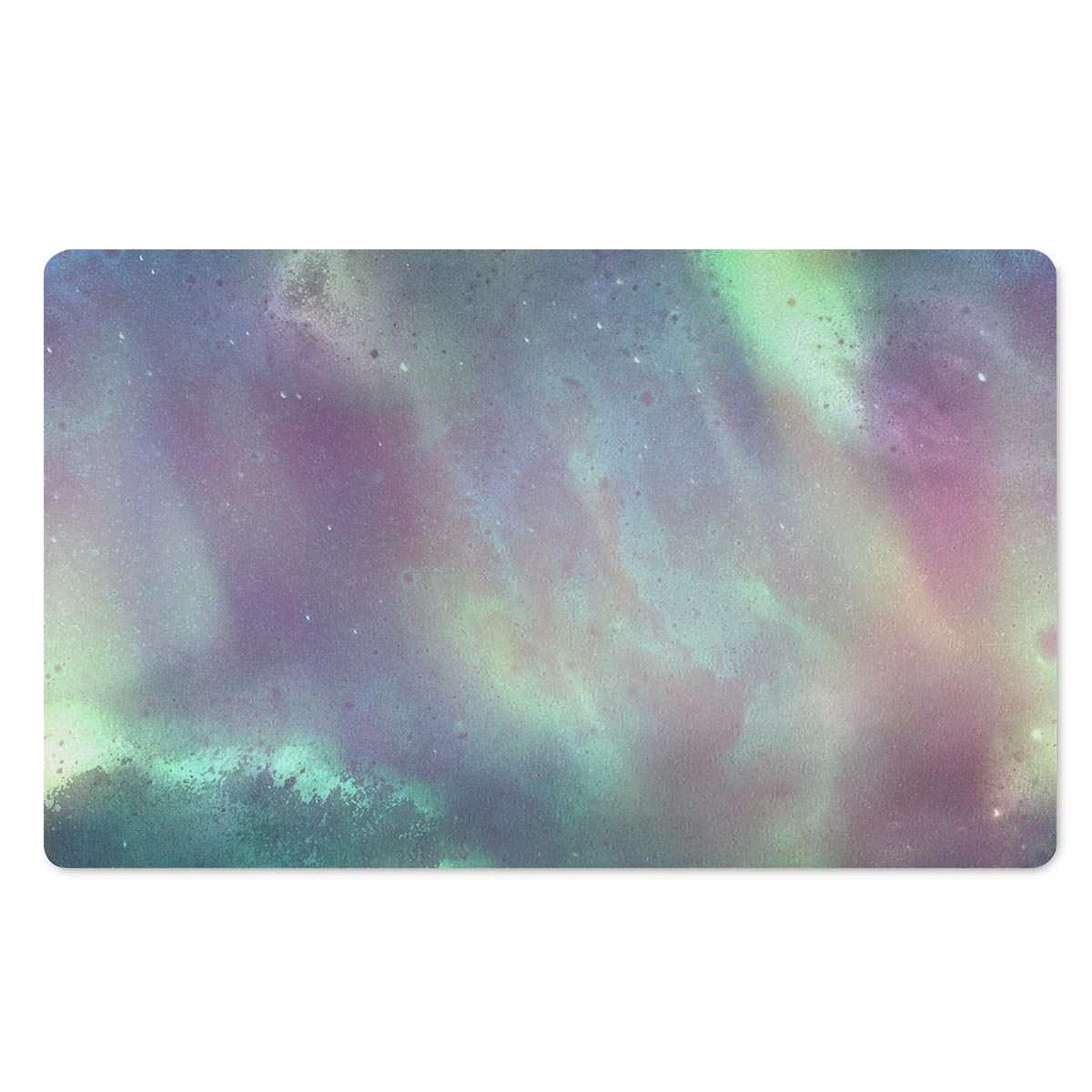 Green Galaxy Space Door Mat-grizzshop