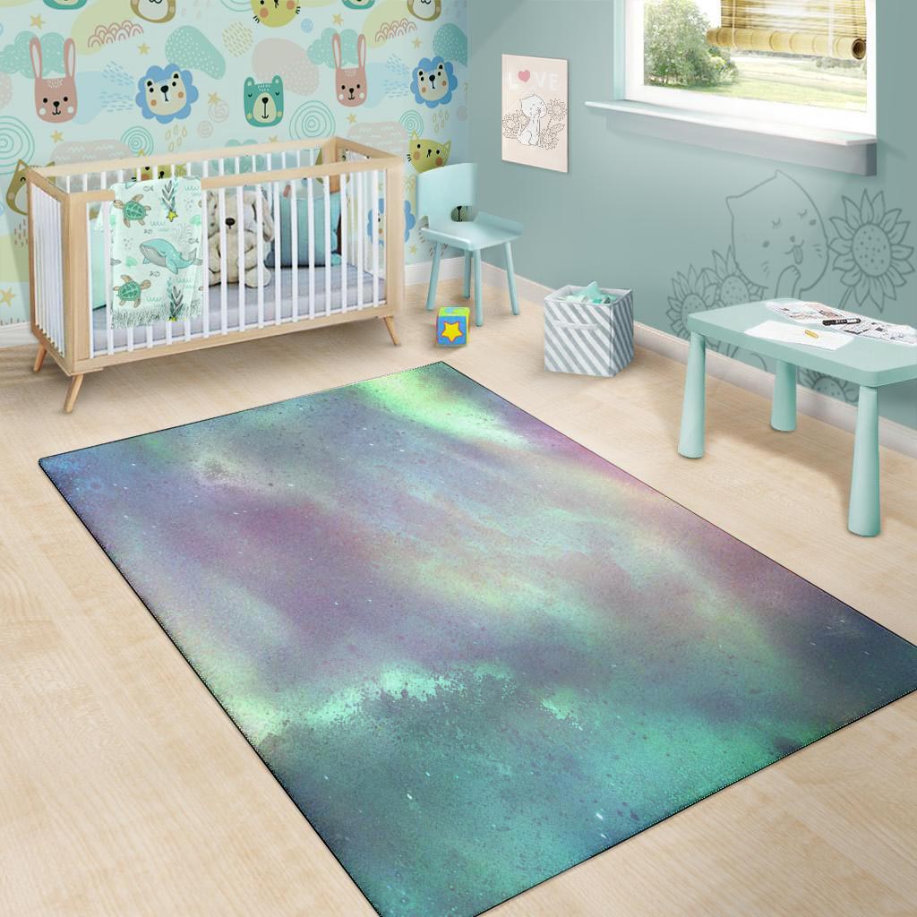 Green Galaxy Space Floor Mat-grizzshop