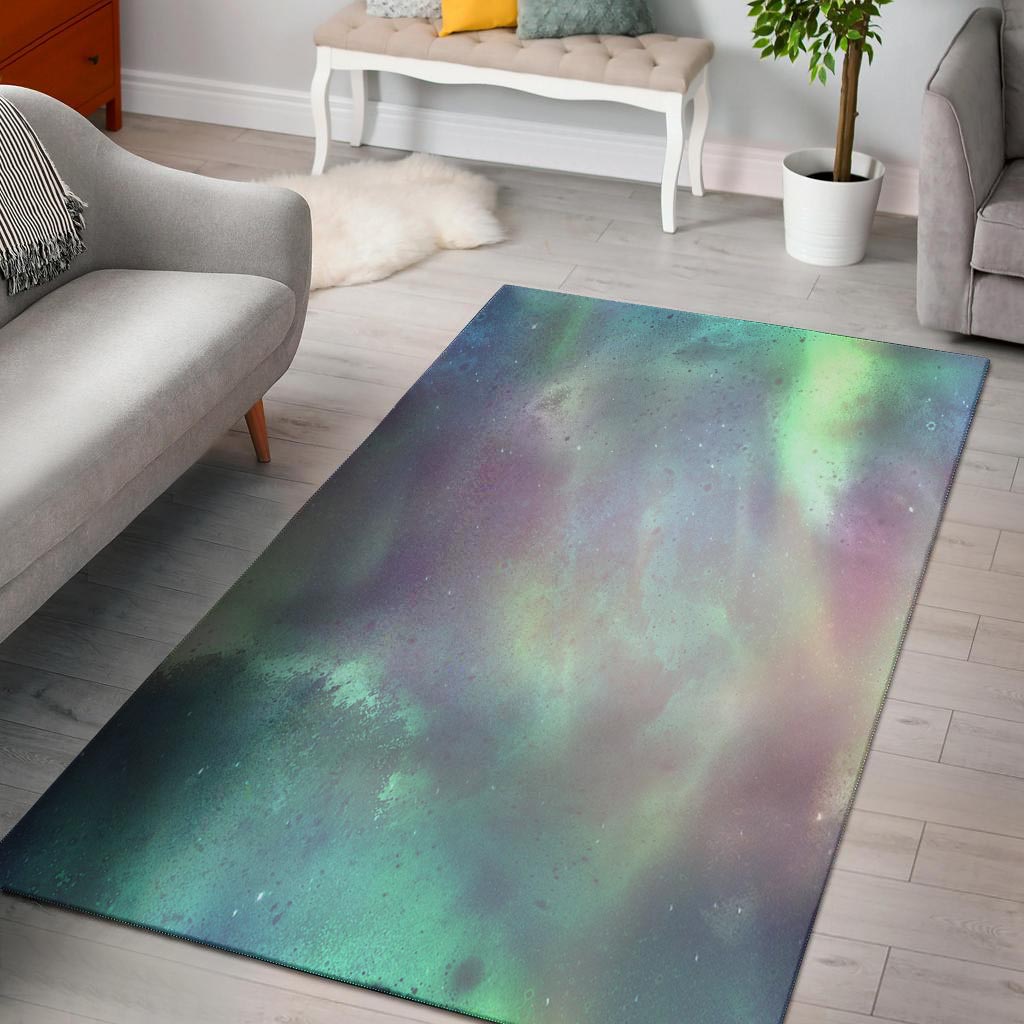 Green Galaxy Space Floor Mat-grizzshop