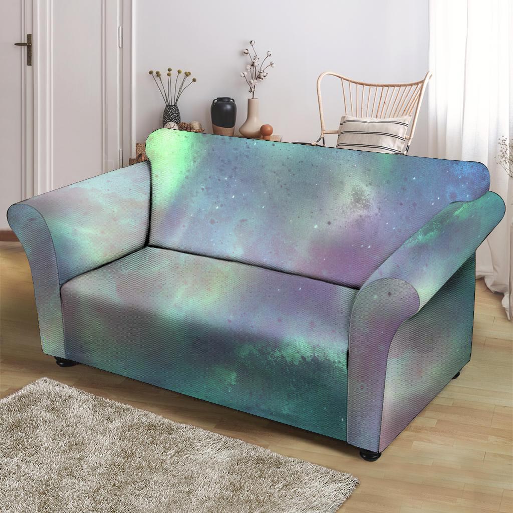 Green Galaxy Space Loveseat Cover-grizzshop