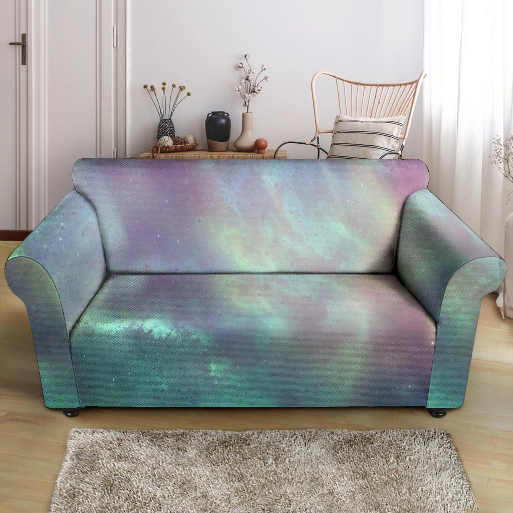 Green Galaxy Space Loveseat Cover-grizzshop