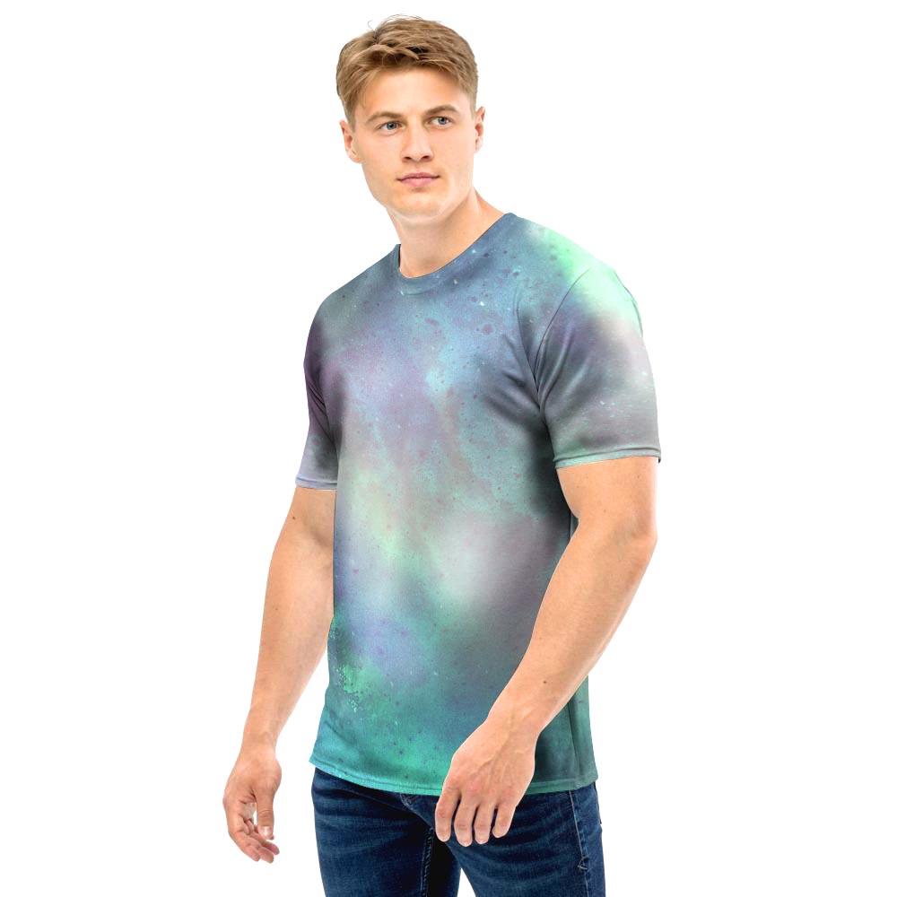 Green Galaxy Space Men T Shirt-grizzshop