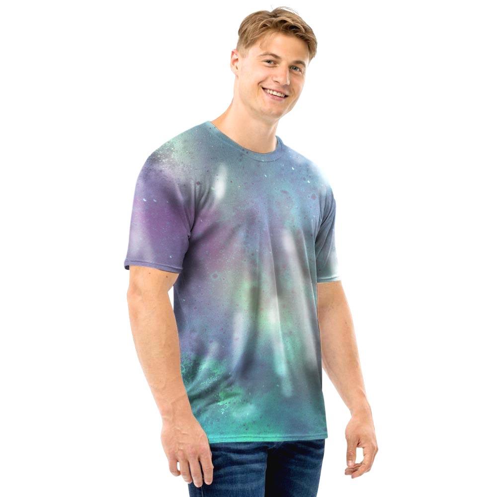 Green Galaxy Space Men T Shirt-grizzshop