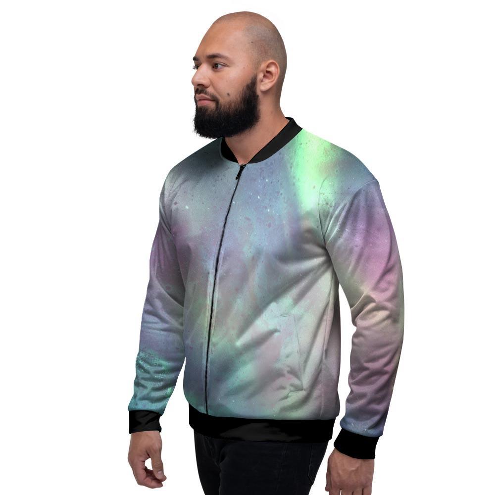 Green Galaxy Space Men's Bomber Jacket-grizzshop