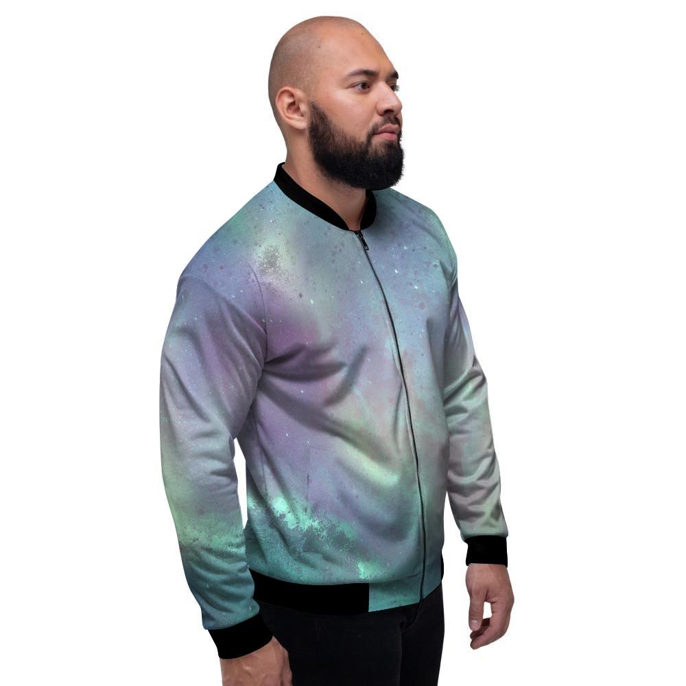 Green Galaxy Space Men's Bomber Jacket-grizzshop